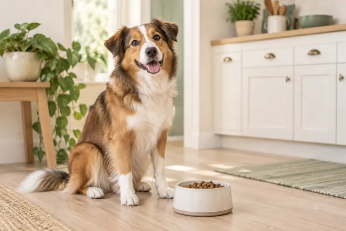 Pet feeding context for a guide about digestion and nutrition