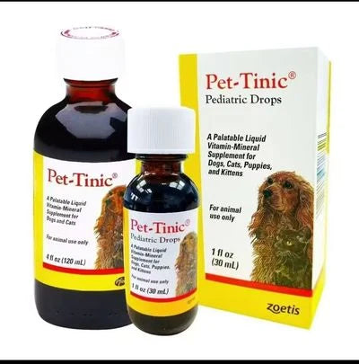 Pet-Tinic Pediatric Drops — supplied product packaging