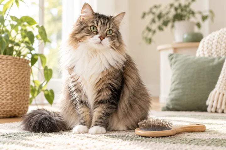Pet grooming context for a guide about skin and coat care